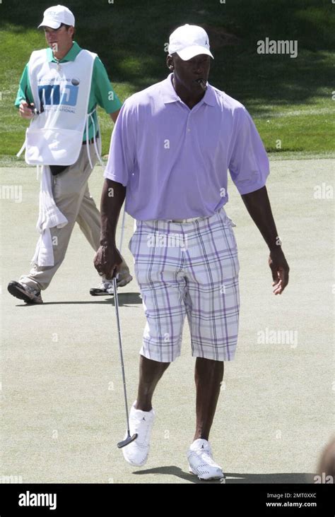 Basketball Legend Michael Jordan Is Seen Taking The Golf Course At The