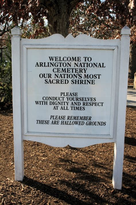 Arlington National Cemetery Sign Free Stock Photo Public Domain Pictures