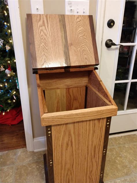 Check spelling or type a new query. Red Oak and Walnut Trashcan about 32 gallon size ...