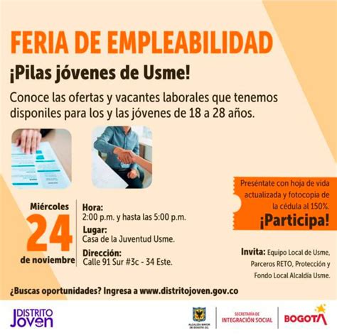 Feria De Empleabilidad En Usme