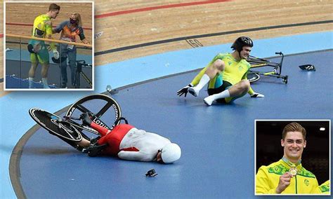 Commonwealth Games Australian Cyclist Matthew Glaetzers Horror Crash With England Star Joe