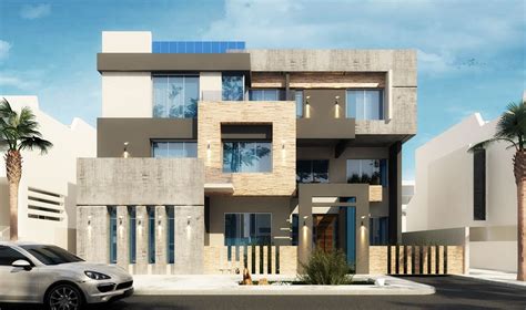 Modern Villa In Kuwait On Behance Modern Architecture Building
