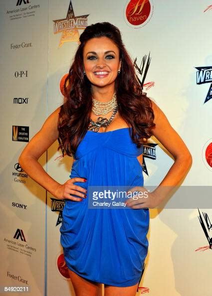 Diva Maria Kanellis Attends Wwes Opening Night Party Honoring The