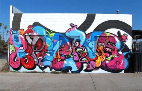 Juxtapoz Magazine Rime X Persue In Los Angeles Graffiti Murals
