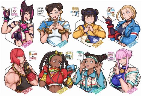 Chun Li Cammy White Han Juri Manon Legrand Kimberly Jackson And 4 More Street Fighter And