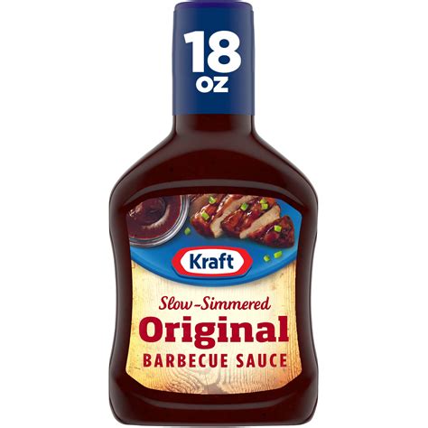 Kraft Original Slow Simmered Barbecue Bbq Sauce 18 Oz Bottle