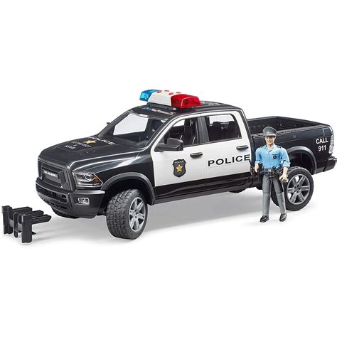 Bruder Police Ram 2500 W Policeman And Light And Sound Module