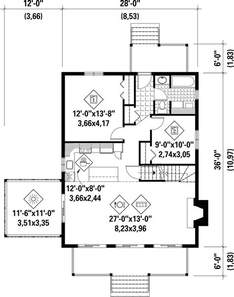 cabin style house plan 4 beds 1 baths 1440 sq ft plan 25 4291
