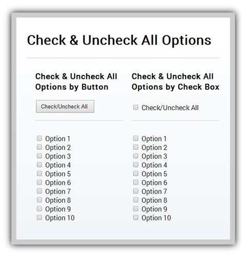Check Or Uncheck All Checkboxes With Jquery Show Checked With Php Hot