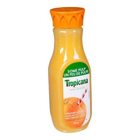 Tropicana Orange Juice Some Pulp 355ml Mia Food Service