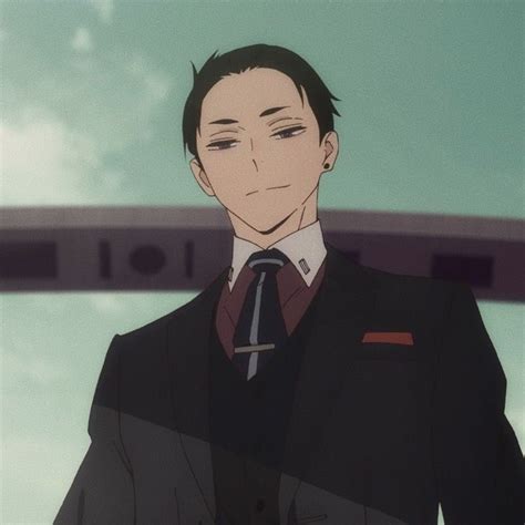 An Anime Character Wearing A Suit And Tie