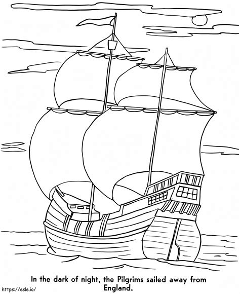 Mayflower värityskuva