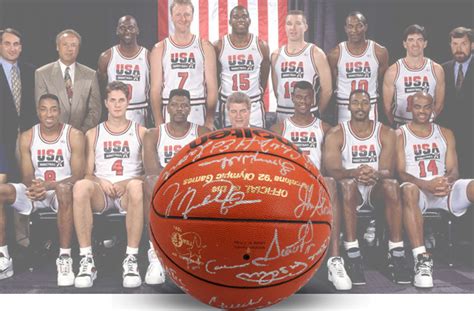Christian Laettners 1992 Usa Dream Team Signed Official Molten