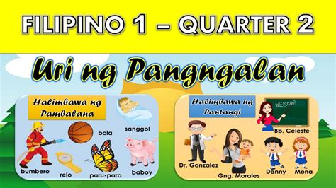FILIPINO QUARTER URI NG PANGNGALAN PANTANGI AT PAMBALANA TEACHER MHARIE YouTube