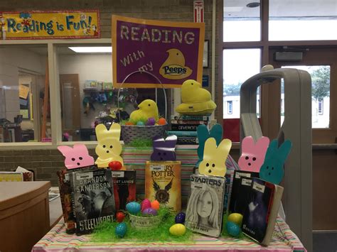 Reading With My Peeps Display Library Displays Library Boards Display