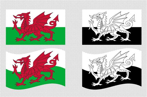 Wales Welsh Flag Svg Vector Clip Art Cut Files For Cricut Etsy