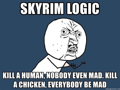 10 Hilarious Skyrim Logic Memes That Are Fus Ro Dank