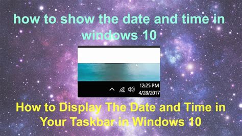 How To Show The Date And The Time In Windows 10 Display Date And Time