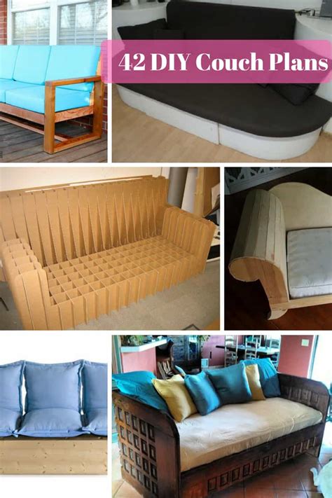 Design an affordable custom sectional sofa with a left chaise a right chaise or both. 42 DIY Sofa Plans Free Instructions - MyMyDIY | Inspiring DIY Projects