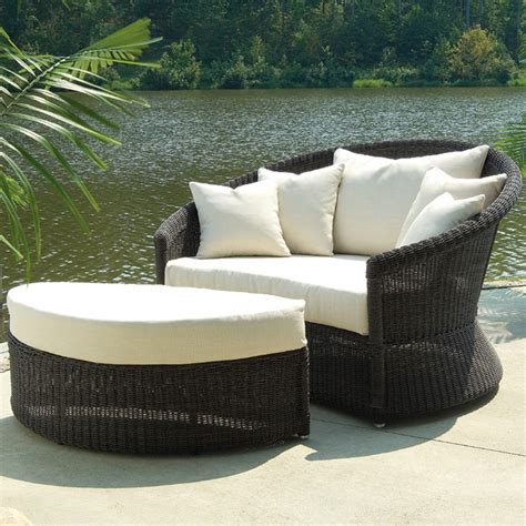 Outdoor Haven Wicker Lounge Chair And Ottoman Set Dcg Stores