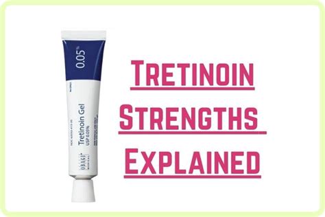 Tretinoin Strengths And Percentages Explained With Charts