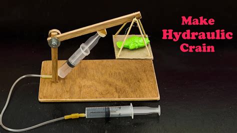 School Science Projects Hydraulic Crain Youtube