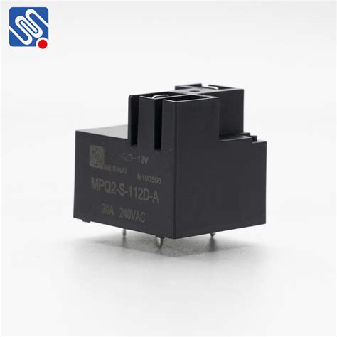 Meishuo Mpq2 S 112d A Miniature Power Electrical Relay 12v 4pin 12v 30a
