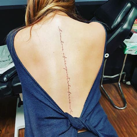 What better than to cover my spine, the thing that quite literally holds me together with all the stars and planets we silly people can reach? 70+ Spine Tattoo ideas for women from instagram | Spine tattoos for women, Spine tattoo, Spine ...