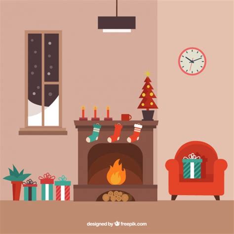Feel free to send us your own wallpaper and we will consider adding it to appropriate category. Cute christmas living room Vector | Free Download