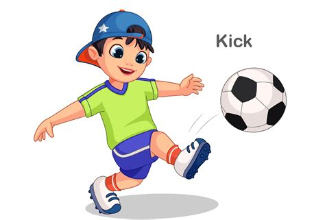 Kicking A Soccer Ball