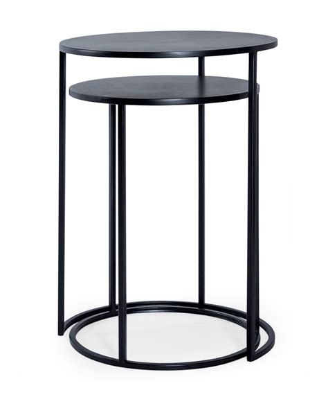 Nest Of 2 Black Side Tables Mimi And Mac