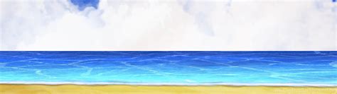 Background Anime Styled Beach Type By Akiranyo On Deviantart Desktop Background