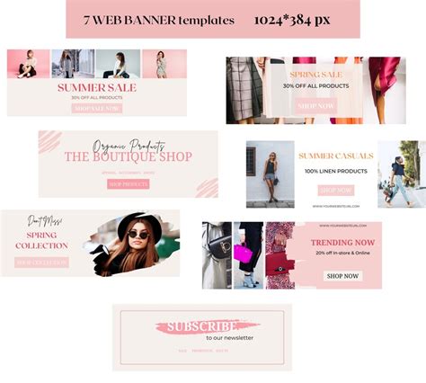 Canva Facebook Cover Templates For Shopeditable Website Etsy