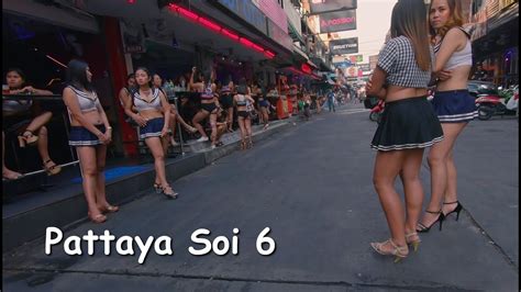 sexy thai bar girls at soi 6 pattaya youtube