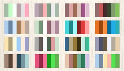 Collection Of Color Palettes Photoshop For UI Designs Web Canvas