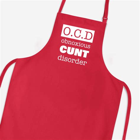 Obnoxious Cunt Disorder Apron Rude Aprons Slightly Disturbed