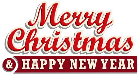 Merry Christmas And Happy New Year Png Clipart Best Web Clipart
