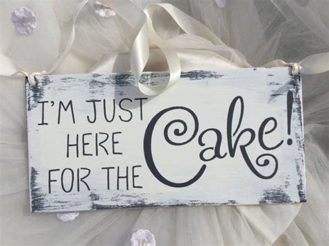 ring bearer sign i m just here for the cake charcoal