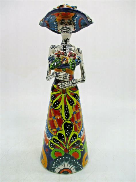 12 Talavera Catrina Colorful Handmade Talavera Pottery Etsy