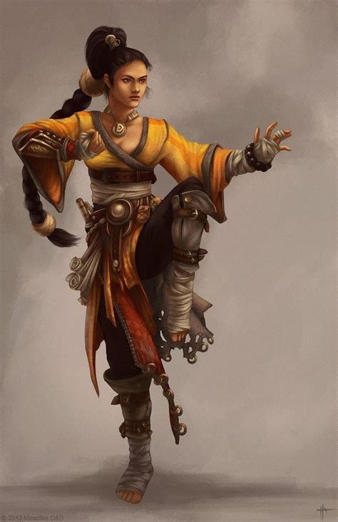 DnD Female Druids Monks And Rogues Inspirational Female Characters