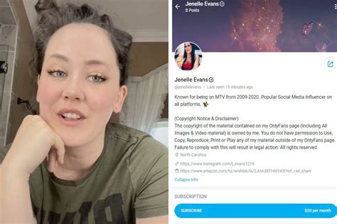 Teen Mom Jenelle Evans Joins Onlyfans And Charges 20 A Month As Fans Say Fired Star Is Desperate