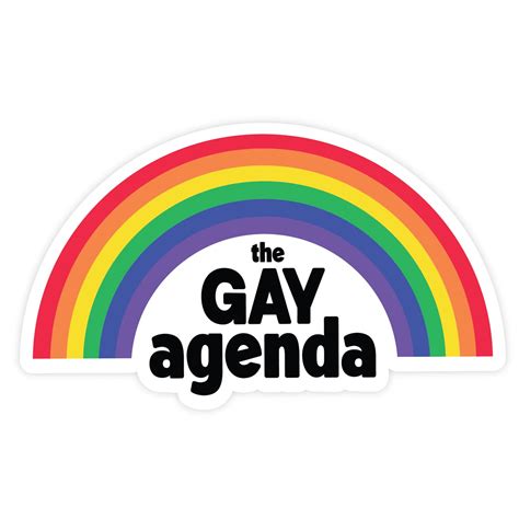 The Gay Agenda Sticker Pretty By Her Outer Layer