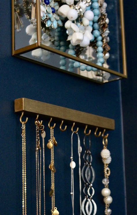 Simple Modern Diy Wall Necklace Hanger Shine Your Light Jewelry