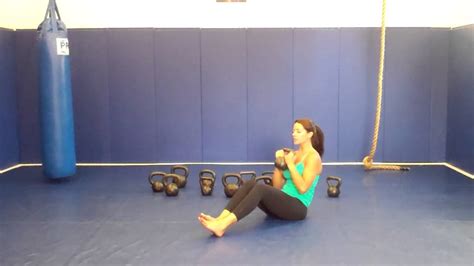 Russian Twist With Kettlebell Youtube