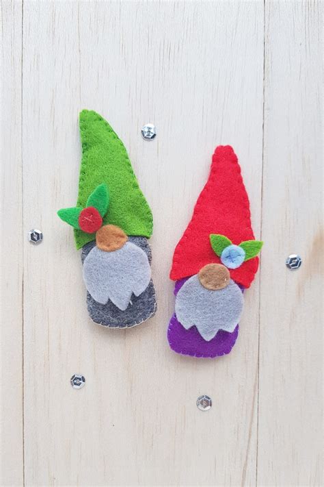 Cute Felt Gnome Ornament These Adorable Felt Gnomes Are Made Of Small