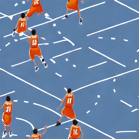 Basketball Jumping Pattern Graphic · Creative Fabrica