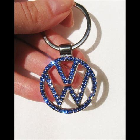 Bling Volkswagen Keychain With Swarovski Crystals Sleutelhanger