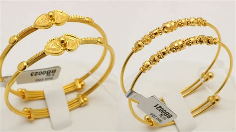 Baby Gold Bangles Bracelet Designs With Weight Youtube