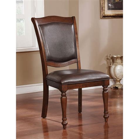 Furniture Of America Simmons Wood Dining Side Chair In Brown Cherry