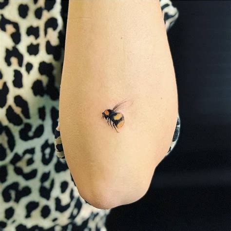 Honey Bee Tattoo On The Left Forearm Bee Tattoo Bumble Bee Tattoo